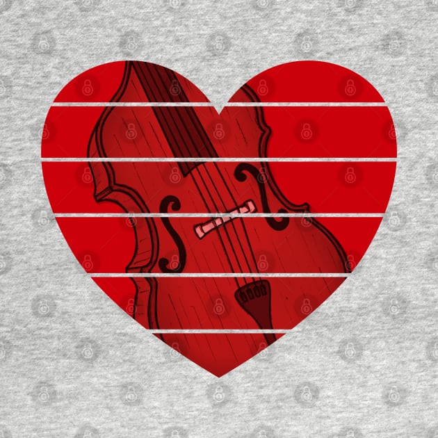Valentines Double Bass Bassist Wedding Musician by doodlerob